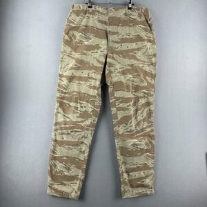 Vintage Golden Tiger Stripe Camo Pants Mens Large Fits 37x33 80s Made in USA
